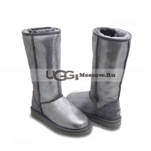 UGG Women Classic Tall Glitter - Grey