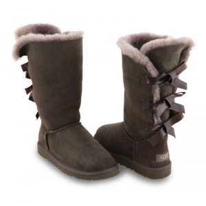 Ugg Women Bailey Bow Tall - Grey