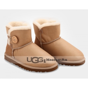 UGG Women Bailey Button Mini Metallic - Sand