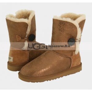 UGG Women Bailey Button Fancy - Chestnut