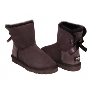 Ugg Women Bailey Bow Mini - Chocolate