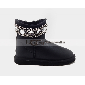 Ugg & Jimmy Choo Crystals Metallic - Black