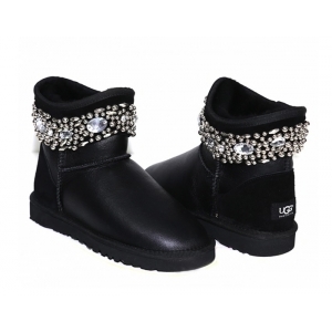 Ugg & Jimmy Choo Crystals Metallic - Black