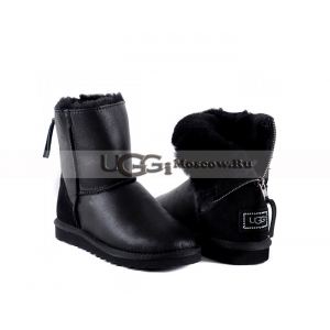 Ugg Women Zip Mini Metallic - Black