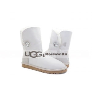 Ugg Women Bailey Button Bling Metallic - White