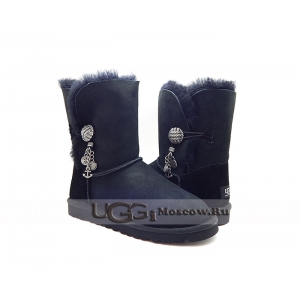 Ugg Bailey Button Short Briana - Black