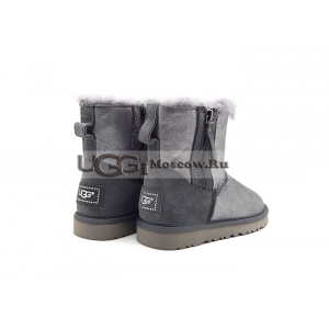 Ugg Women Mini Double Zip Glitter - Grey