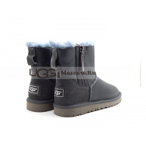 Ugg Women Mini Double Zip Metallic - Grey