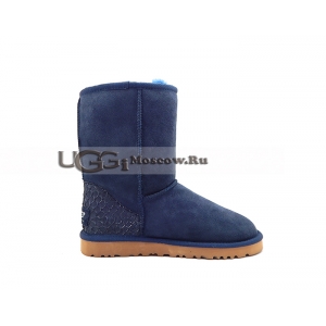 Ugg Women Classic Short Perla - Blue