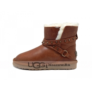 UGG Women Mini Emersen Metallic - Chestnut