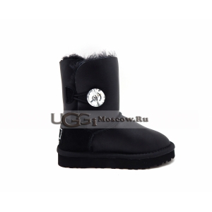 Ugg Kids Bailey Button Bling Metallic - Black