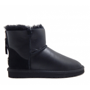 UGG Mens Mini Metallic Zip - Black