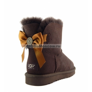 Ugg Women Mini Bailey Bow Medallion - Chocolate