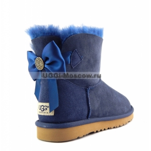 Ugg Women Mini Bailey Bow Medallion - Navy