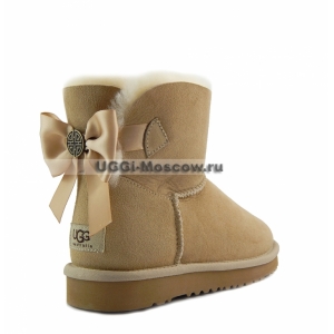 Ugg Women Mini Bailey Bow Medallion - Sand