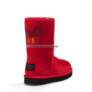 UGG Disney Classic Short Mickey Crystal - Red